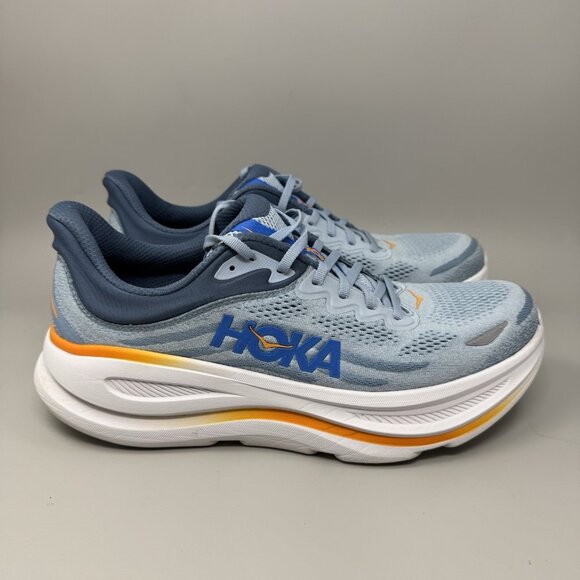 Hoka One One Bondi 9 Running Sneaker Men Size 12.5D Drizzle Downpour 1162011-DNP - Picture 1 of 9